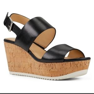 NWT Nine West Dina Platform Wedge Sandals